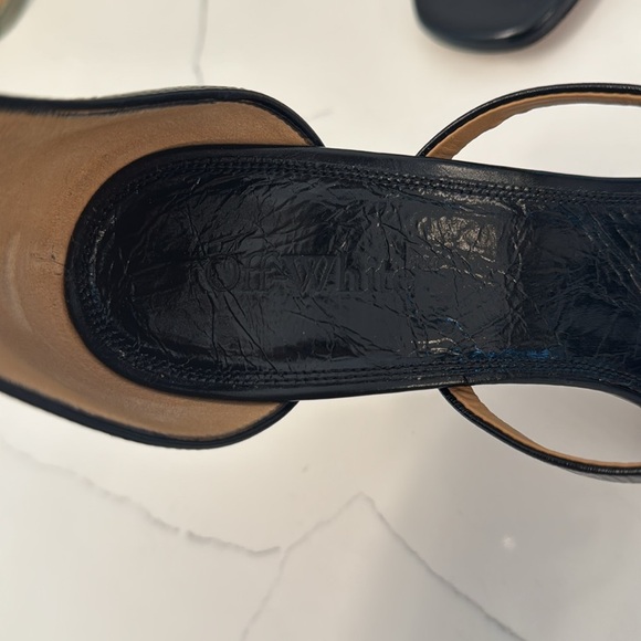 Off-White Lollipop 100MM Strappy High-Heel Sandals in Black- US 9.5/10 EU 40 - Picture 5 of 12